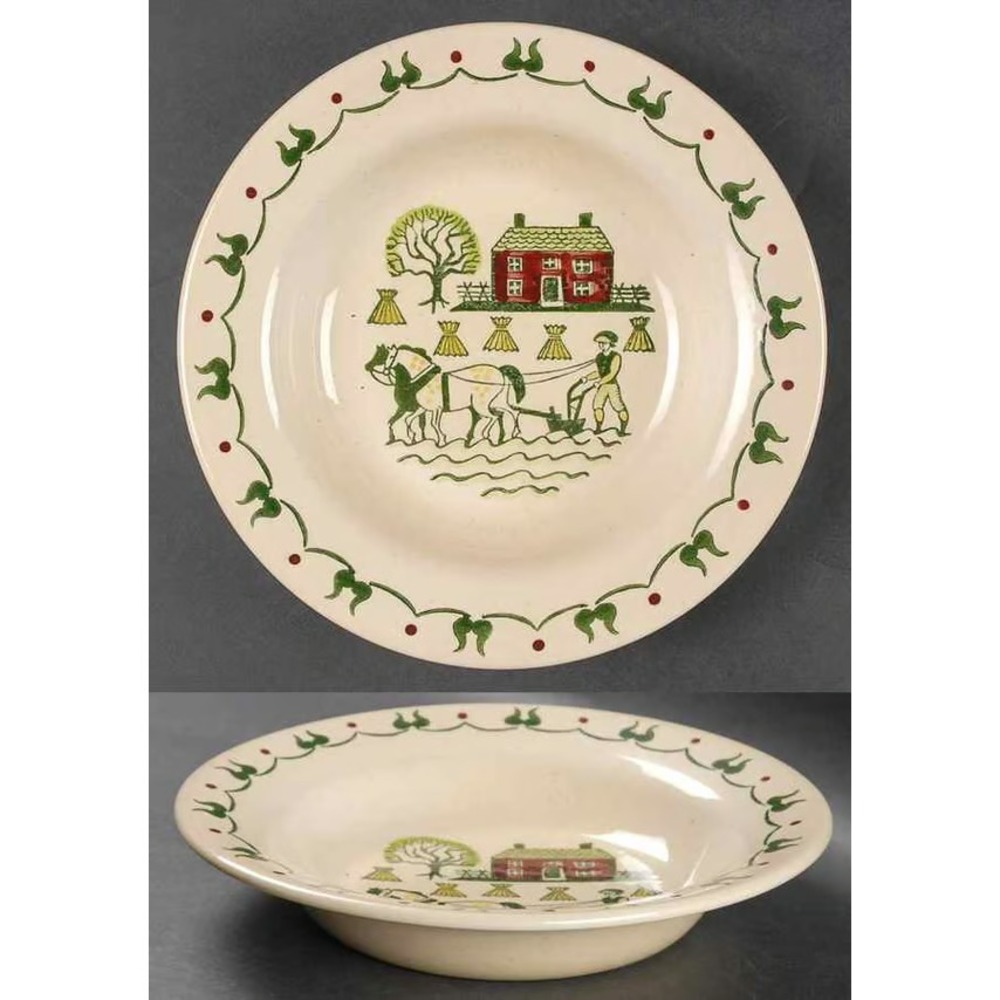Metlox Poppytrail HOMESTEAD PROVINCIAL 8 3/8" FLAT RIM SOUP BOWL